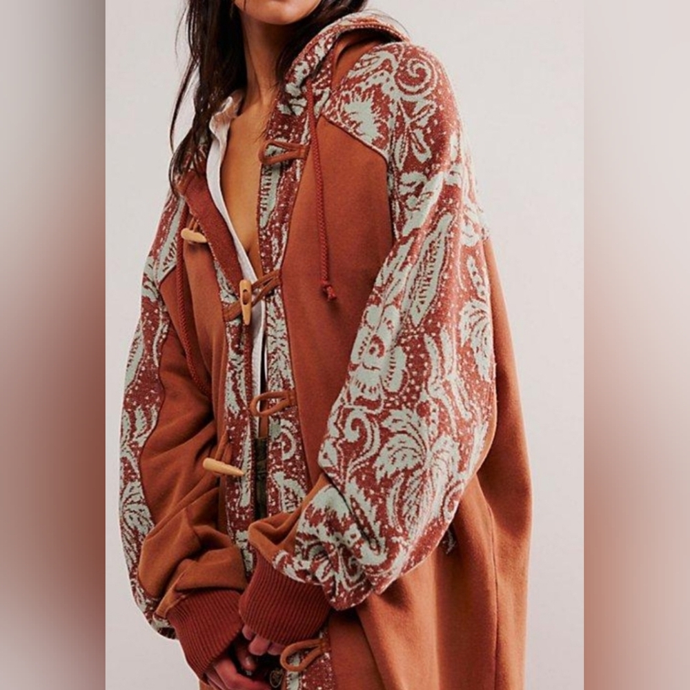 Free People Last Splash Sweatshirt. Coat. Cardigan - Picture 2 of 6